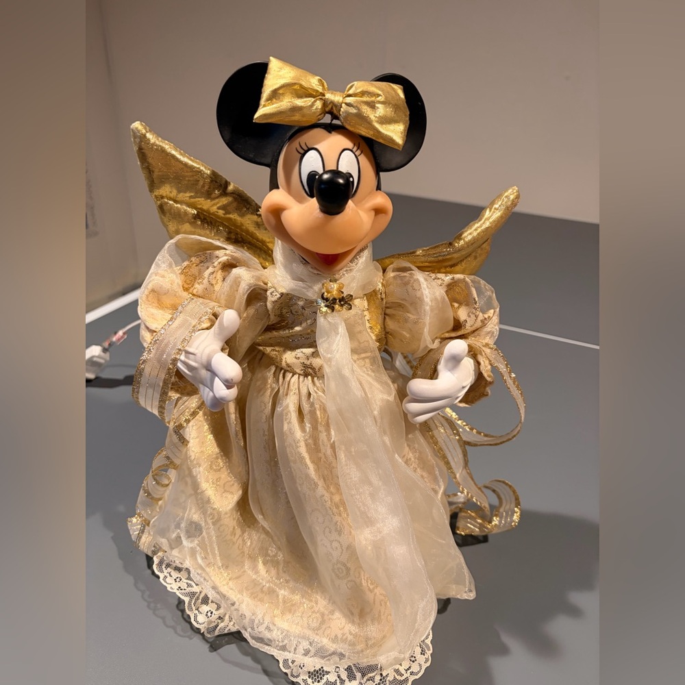 Disney Animated Minnie Mouse  Angel Tree Topper